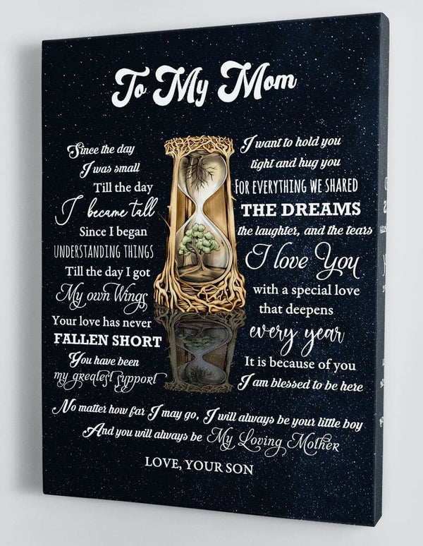 Gift For Mom - From Son - Framed Canvas SM007